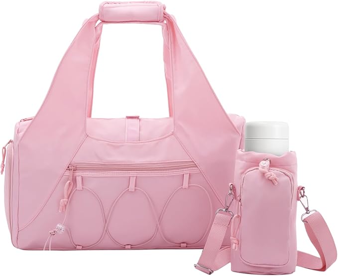 Oweisong Gym Bag for Women Sports Duffel Bag Lightweight Yoga Tote Travel Carry On Handbag with Shoes Compartment