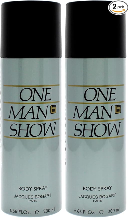 Jacques Bogart One Man Show for Men - 6.66 oz Body Spray (Pack of 2)
