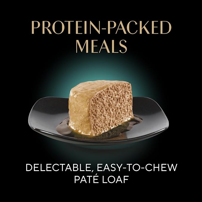 Sheba Perfect Portions Pate Wet Cat Food, Signature Seafood, 2.6 oz, 24 ct | Grain-free, made in USA, 48 servings, no fillers, real fish, complete & balanced all life stages, twin-pack trays