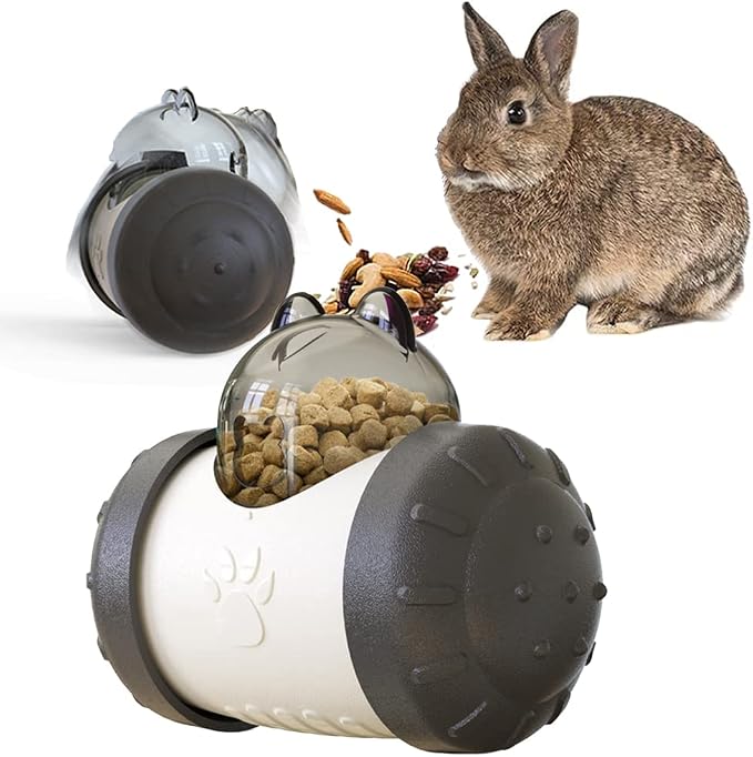 Interactive Treat Ball, Snack Toy Ball for Rabbits, Roll and Push, Exercise Your Pet's Body, Use with Diced Carrot, Dried Herbs, Treats Dispensing Toys