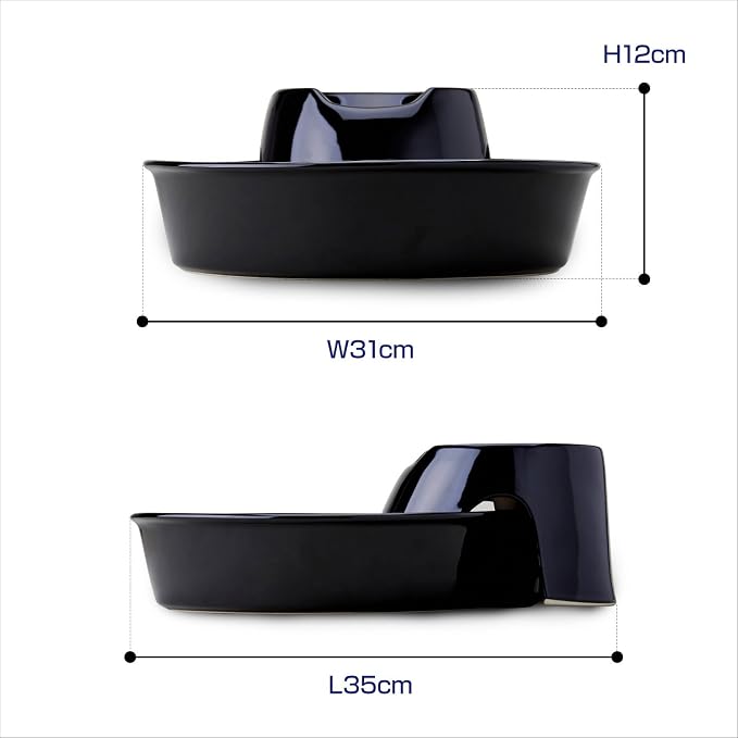 Pioneer Ceramic Drinking Fountain Big Max , 128 oz,Black