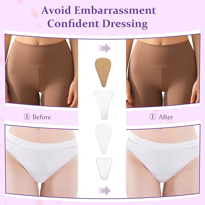 Camel Toe Concealer,Reusable Seamless Camel Toe Underwear,Invisible Frontal Wedgie Cover,Anti Cover Silicone Insert