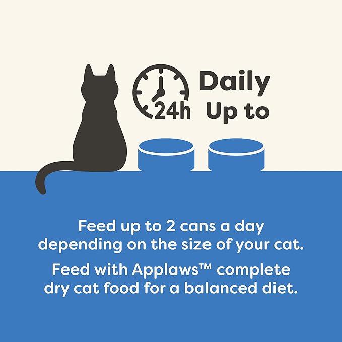 Applaws Fish Variety in Broth Wet Cat Food, 3-Flavor 12-Pack 2.47 oz Cans | 100% Natural, High Quality Ingredients, High Protein, No Artificial Additives, Limited Ingredients