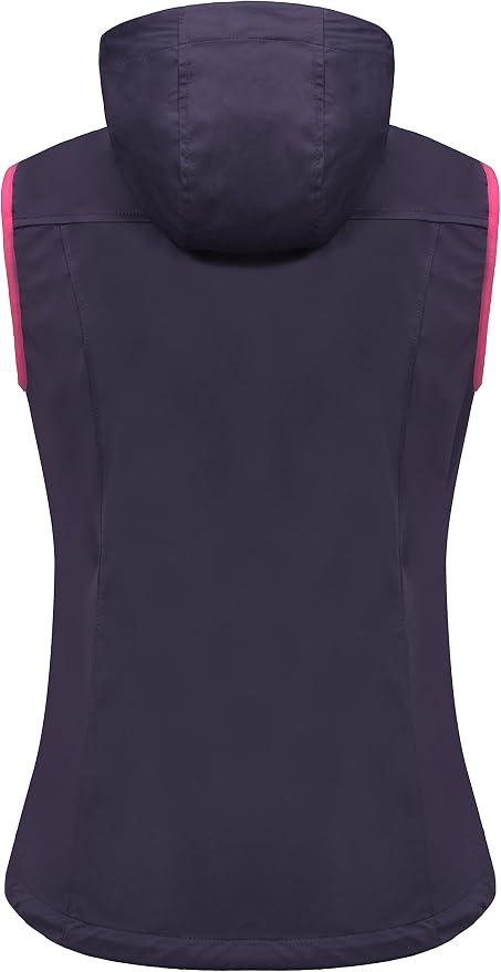 Little Donkey Andy Women's Lightweight Softshell Vest, Windproof Sleeveless Jacket for Running Hiking Travel