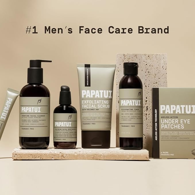 PAPATUI by Dwayne Johnson Awakening Eye Gel for Men | Cooling Rollerball Applicator | Reduce Puffiness, Brighten Dark Circles, and Hydrate Tired Under-Eyes | Made with Hyaluronic Acid | 0.5oz