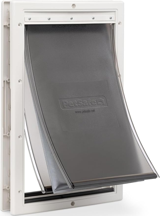 PetSafe Extreme Weather Plastic Pet Door, Insulated 3-Flap, Large