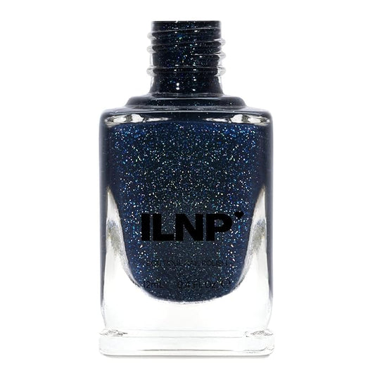 ILNP You Up? - Deep Navy Blue Holographic Nail Polish, 7-Free, Non-Toxic, Vegan, Cruelty Free, 12ml