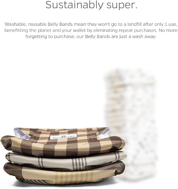 Pet Parents® Washable Belly Bands for Male Dogs (3pack) + Extendrs® of Durable Dog Diapers Male, Premium Male Dog Diapers & Dog Wraps (Large, Oxford)