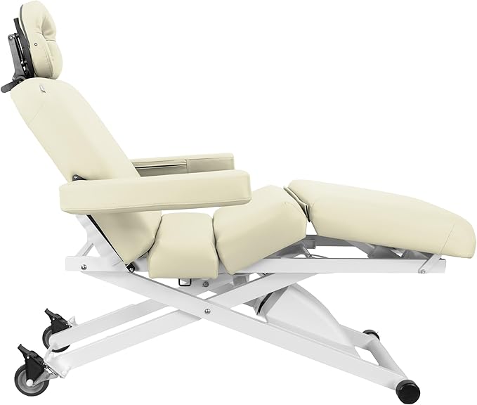 SKINACT Cleo Electric Spa Treatment Table, Facial Massage Bed ADA Compliant (Beige)