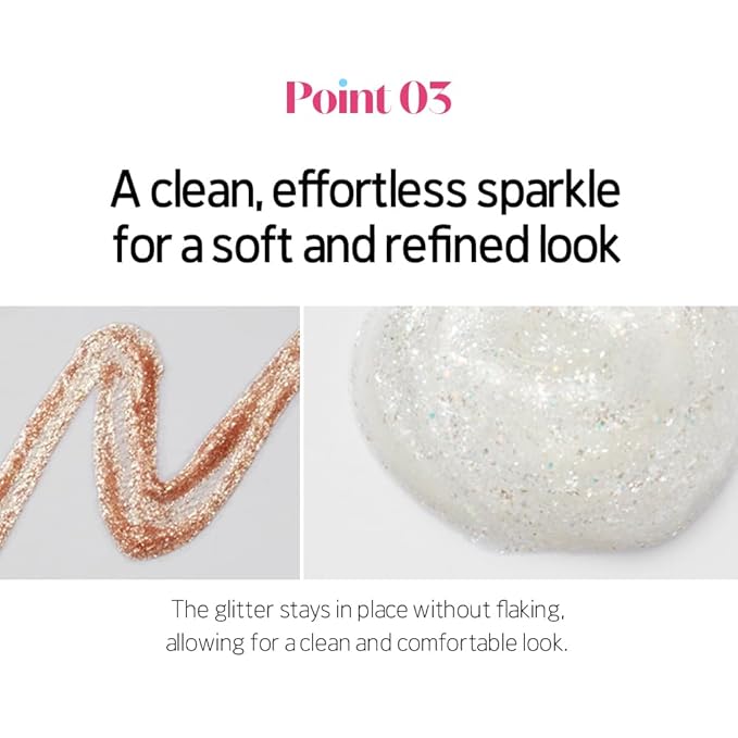 ETUDE Tear Drop Eye Liner #4 Sun Light (21AD) | Long-Lasting Liquid Glittering Eye Liner to Make Your Eyes Sparkle | K-Beauty