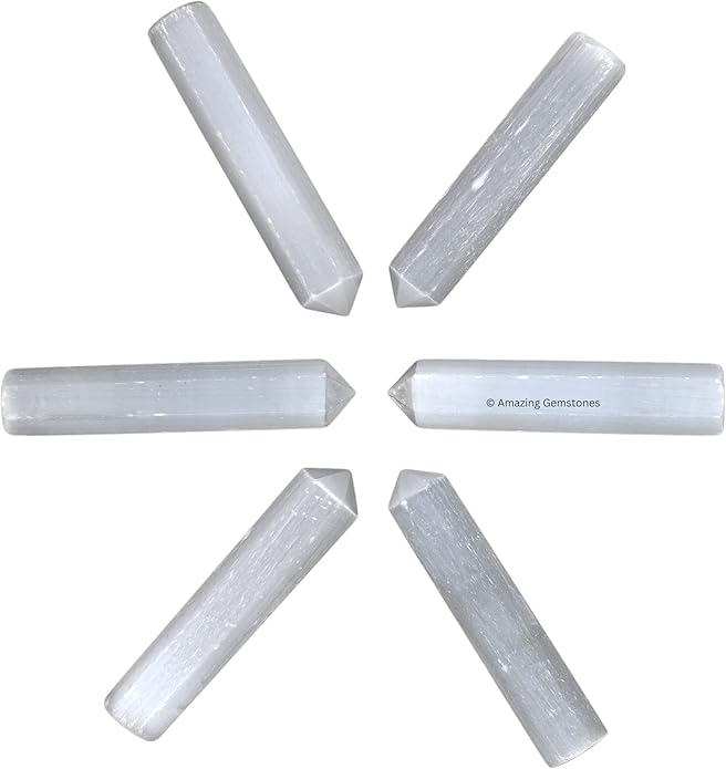 Amazing Gemstone Crystal Points Bulk Healing Crystals & Stones - Premium Single Terminated Healing Wand Point Bulk Crystals for Crafts, Crystal Grid, DIY Work