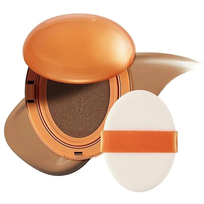 Mask Fit AI Filter Cushion Foundation, Pore-Blurring, Weightless, Full coverage, Breathable Satin Finish Up to 72-Hour, Korean Cushion Foundation for All Skin Types (TAN)
