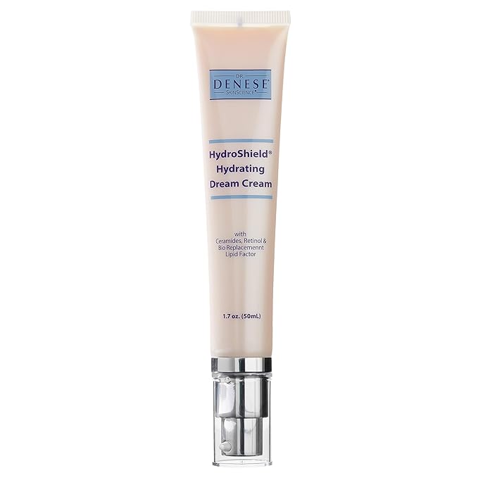 Dr. Denese HydroShield Dream Cream 1.7 oz – Advanced Moisturizer with Ceramides, Retinol and Peptides for Smooth Radiant Skin, Improved Elasticity and Deep Hydration – Doctor Developed, Cruelty Free