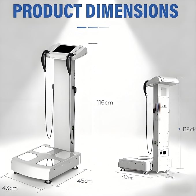 Professional Body Fat Scale - Accurate Body Composition Analyzer, Muscle Detection & Analysis, High Precision Weight Measurement, Health Monitoring Device Beige