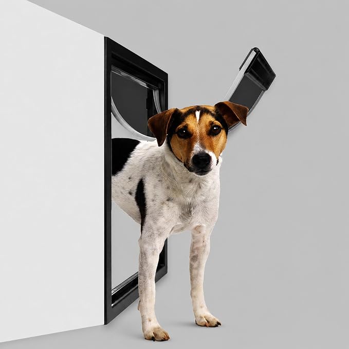 Window Smart Interior Cat Dog Sliding Small Pet Doggy Magnetic Door Insert Replacement Flap for Wall