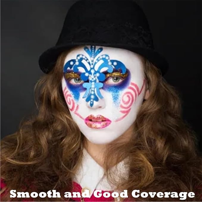 Go Ho Pastel Pink Face Paint Stick(0.85oz),Water Based Cream Light Pink Body Paint Washable,Liquid Concealer,Covers Oil-Free,Halloween Cosplay SFX Foundation Makeup