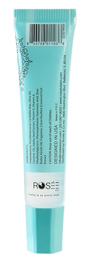 Rosee Lip Gloss Vegan & Cruelty Free Treatment, Professional Make up, Long Lasting Glossy with Shea Butter, Moisturize, Protect & Smooth, High Shine, Non-Sticky (c.Coconut, 0.5)