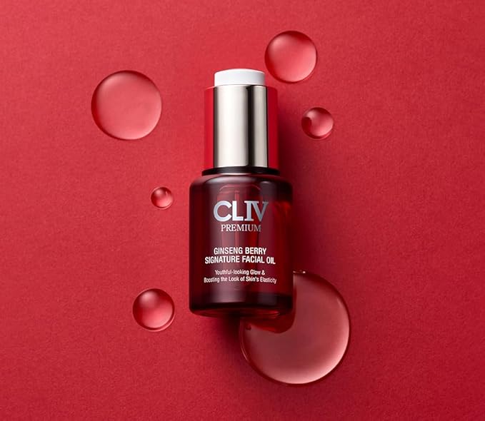 CLIV Ginseng Berry Premium Facial Oil, Moisturizing, Elasticity, Nourishing (Face Oil 0.67 fl.oz)