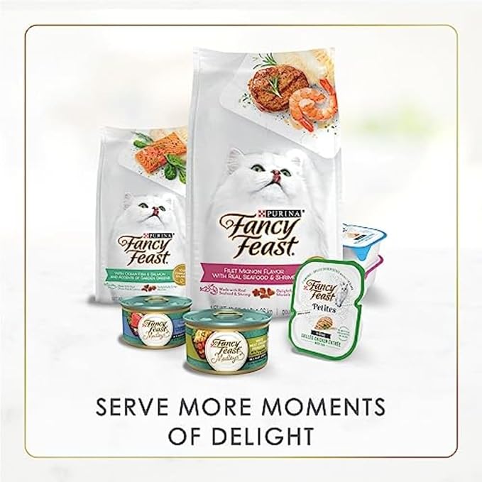 Fancy Feast Purina Gravy Lovers Poultry and Beef Grilled Gourmet Wet Cat Food Variety Pack - 3 oz. Cans,(Pack of 60)