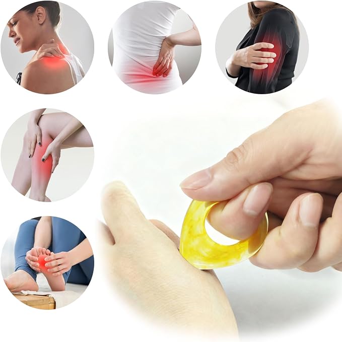 Body Point Massage Tool for Deep Tissue, Meridian Massager for Body, Hand and Foot, Manual Acupressure Reflexology Tools for Muscle Tension and Pain Relief, 2 Piece