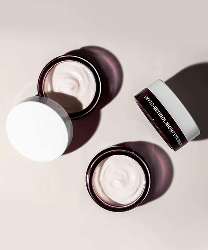 Fitglow Beauty Phyto-Retinol Night Eye Balm | Gentle Plant-Based Anti-Aging Eye Skincare | Smooths Fine Lines, Locks Moisture & Restores Bounce | Includes Acupressure Tool | 15ml