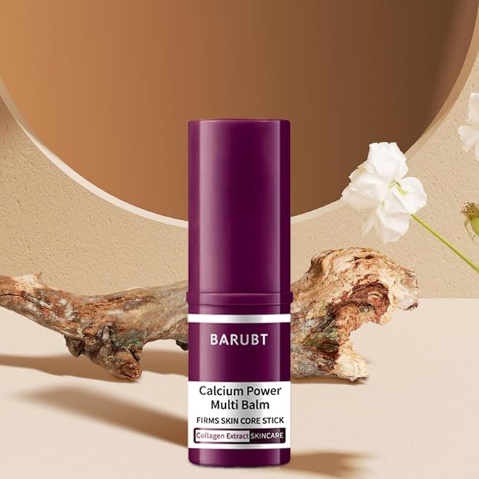 Calcium Multi-Balm Stick (2-Pack) - Korean Anti-Aging Formula for Face, Eyes & Neck - Hydrating, Firming Skin Treatment with Collagen & Vitamin D - Suitable for All Skin Types