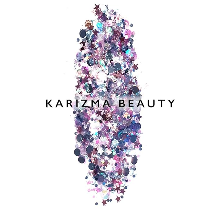 KARIZMA Unicorn Body Glitter. 30g Chunky Face, Hair, Eye and Body for Women. Rave Festival Accessories, Cosmetic Makeup. Loose Set