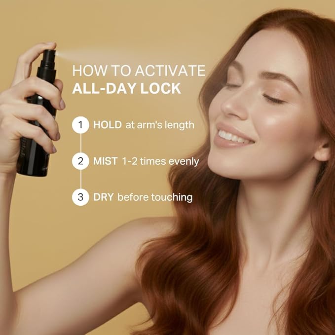 Y'OUR Silk Setting Spray | 12HR Makeup Lock - Smudge Proof, Transfer & Water Resistant | 2-in-1 Calming Mist with Vitamin E to Hydrate, Refresh & Protect | Ultra Fine Mist | Alcohol-Free, Paraben-Free