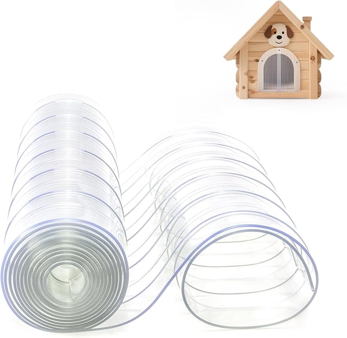8 Ft x 12 in HIDROSIL Dog House Door Flap, DIY Pet Door Flap