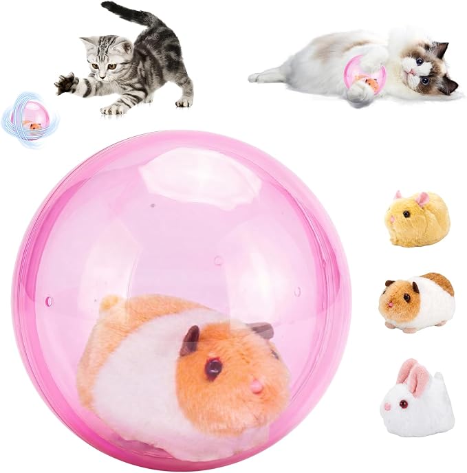 Interactive Cat Toys for Indoor, Animal Automatic Rolling Cat Ball