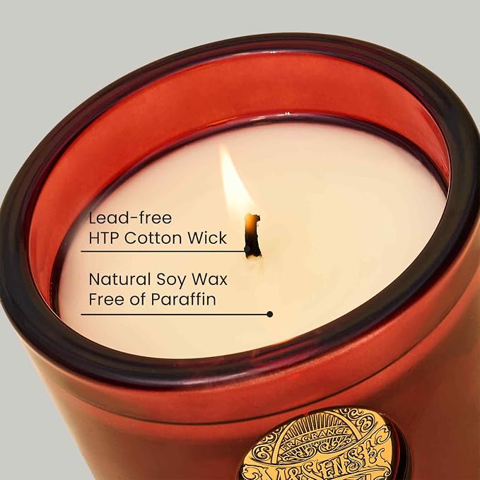 M&SENSE Natural Soy Candle | Wild Rose & Red | 9.2 oz, 50H Burn Time | Candle Gift for Her | Scented Candle for Valentine’s Day