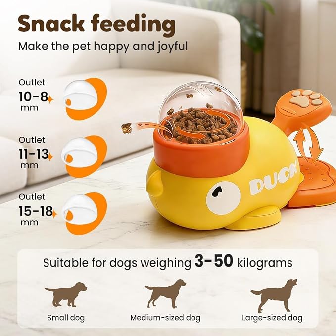 Small Dog Interactive Treat Dispenser Toy, Food Puzzle Slow Feeder | Interactive Slow Feeder Puzzle & Food Dispensing Toy, Mental Stimulation Puppy Chew Toy for Healthy Digestion & IQ Training
