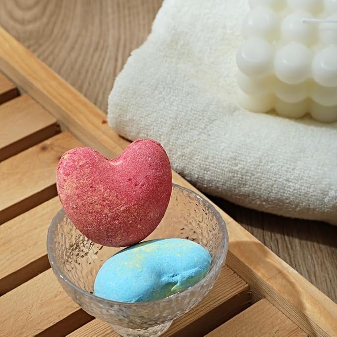 LADO PETRA Bath Bombs Gift Set for Christmas, 9 x 1.41 Oz/ 40g. Essential Oil Spa Bomb Fizzies, Relaxation, Moisturizing and Fun for Women, Wife, Mom, Girls, Teens, Daughter and Her
