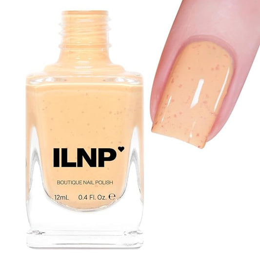 ILNP Milk Tea - Pastel Orange Speckled Nail Polish