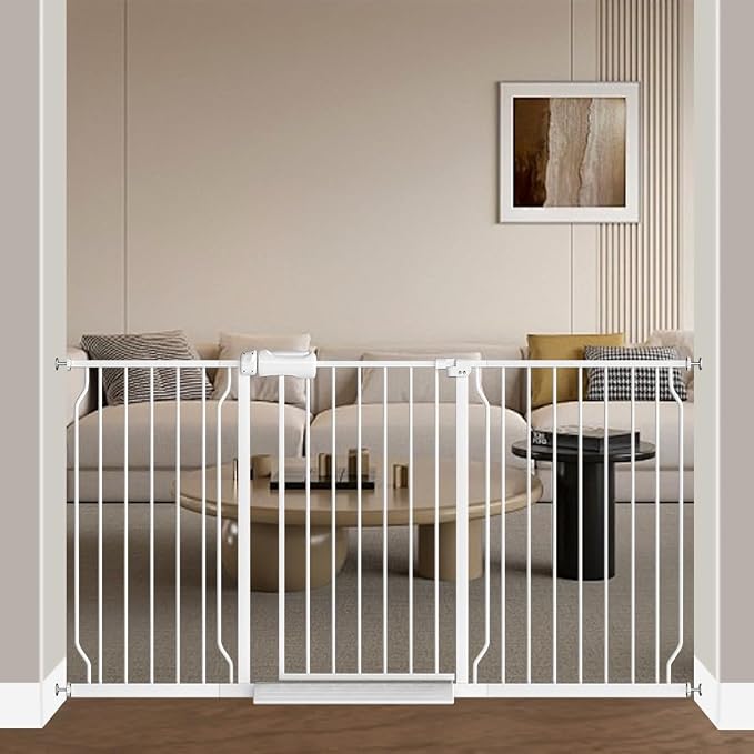 Fairy Baby 62-67 Inch Extra Wide Baby Gate Pressure Monuted Safety Gates