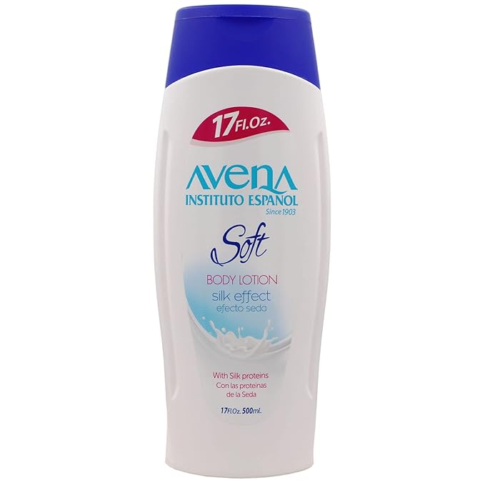 Avena Instituto Espanol Body Lotion Soft, Moisturizer, Softens and Smoothens your Skin, 2-Pack of 17 Fl Oz, 2 Bottles