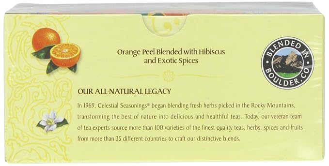 Celestial Seasonings Tea Herb Mandarin Orange Spice Bag, 20 ct