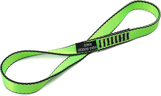 18MM Nylon Climbing Sling Runner 23KN CE2008/EN566 Strong Webbing Straps for Rock Climbing,Mountaineering, Rappelling, Swing, Yoga Hammock etc
