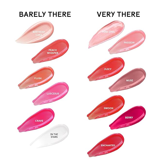 Winky Lux Flush Barely There Sheer Tinted Lip Oil - Hydrating Lip Gloss Tint, Coral Glossy Lip Balm, Juicy Non Sticky Long Lasting Formula, Infused with Jojoba Oil & Soft Vanilla Scent