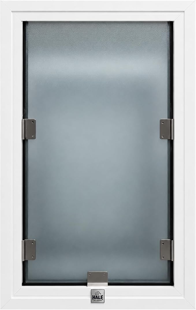 Screen Cat & Dog Doors | Single Flap | Under 1/2" Frame Screen Doors ONLY | Skilled Install Required | Heavy Frame Extruded Aluminum | Steel Reinforced Corners | Fresh Air in, Bugs Out | Hale Pet Door