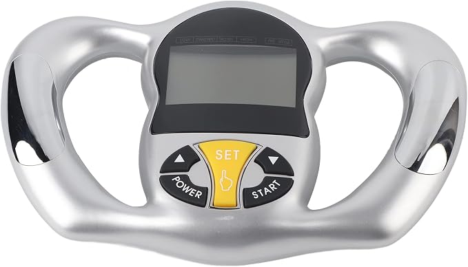 Handheld Body Fat Tester, Portable Body Fat Measurement Device BMI Meter with LCD Screen, Digital Health Handheld Body Fat Measuring Instrument, Tracks Body Health, for Women Men