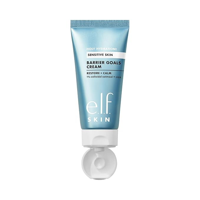 e.l.f. SKIN Holy Hydration! Barrier Goals Cream, Rich Face Moisturizer For Hydrating & Soothing, Helps Visibly Reduce Redness, Vegan & Cruelty-Free