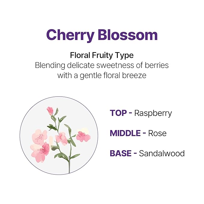 KUNDAL Korean Shampoo and Conditioner Set [Cherry Blossom] Salon-quality, Long Lasting Scent, Moisturizing, Sulfate-Free, Argan & Macadamia Oil, Korean Hair care,16.9 fl oz each, Valentines Day Gifts