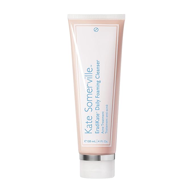 Kate Somerville EradiKate 3% Sulfur Daily Foaming Cleanser Acne Treatment – Clinically Formulated Medicated Face Wash Balances Skin & Cleans Pores, 4 Fl Oz