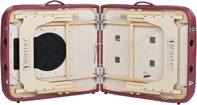 30'' Eva Portable Pregnancy Massage Table for Female Clients and Obese Individuals, Spa Salon Facial Bed for Pregnant Women- Multi Functional (Burgundy)