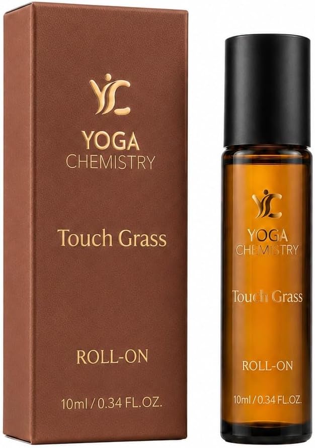 Touch Grass Essential Oil Roll-On 10 ml / 0.34 fl oz Pre-Diluted Pulse Point Aromatherapy Blend for Presence and Stillness Earthy Floral Warm