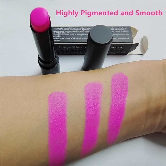 Go Ho Hot Pink Cream-Blendable Face Body Paint Stick,Pink Eye Black Stick,Easy to Color Eye Black Face Paint,Safe Facepaint&Lip Smacking for Halloween Makeup