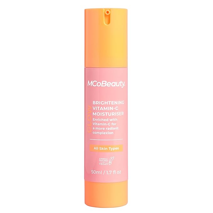 MCoBeauty - Glow Brightening Vitamin C Facial Moisturizer - Hydrating Face Cream with Ferulic Acid for Radiant, Energised & Dewy Skin - Contains Ferulic Acid, Crema Hidratante Para La Cara
