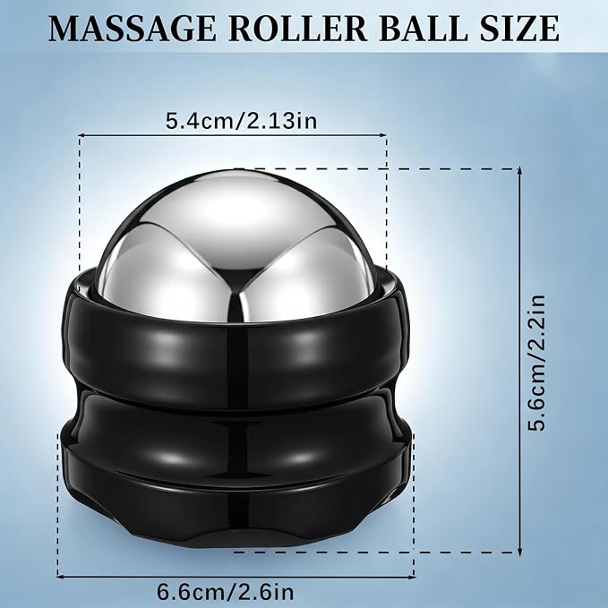 Massage Ice Roller Ball - Roller for Muscles Deep Tissue - Stays Cold for 6 Hours, Plantar Fasciitis Roller, Sports Fitness Relaxations Gift, Rapidly Relieve Muscle Pain and Tension