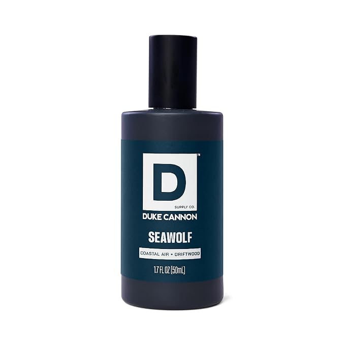 Duke Cannon Proper Cologne Seawolf | Men's Eau de Parfum | Driftwood and Coastal Air | Subtle, Fresh Long-Lasting Scent | 1.7 fl oz